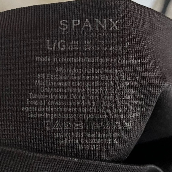 Spanx Black Look At Me Now Seamless Leggings L - Picture 6 of 6